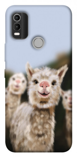 Чехол itsPrint Funny llamas для Nokia C21 Plus
