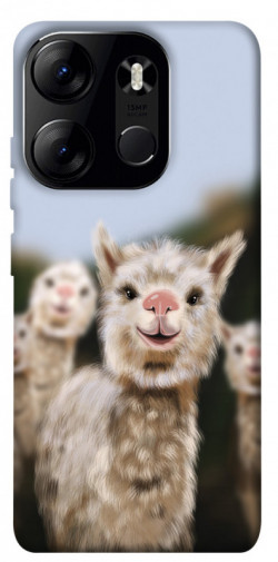Чохол itsPrint Funny llamas для Tecno Spark Go 2023