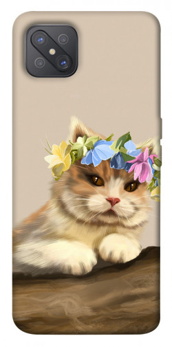 Чохол itsPrint Cat in flowers для Oppo A92s