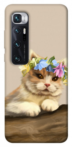 Чехол itsPrint Cat in flowers для Xiaomi Mi 10 Ultra