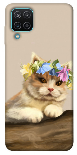 Чохол itsPrint Cat in flowers для Samsung Galaxy M12