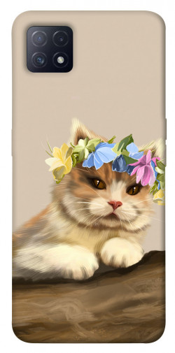 Чохол itsPrint Cat in flowers для Oppo A72 5G / A73 5G