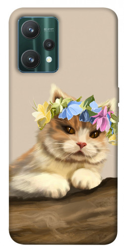 Чохол itsPrint Cat in flowers для Realme 9 Pro