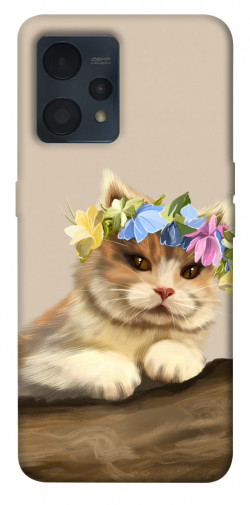 Чехол itsPrint Cat in flowers для Realme 9 4G / 9 Pro+