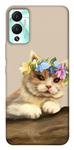Чехол itsPrint Cat in flowers для Infinix Hot 12 Play