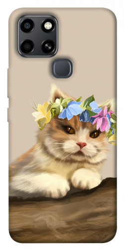Чехол itsPrint Cat in flowers для Infinix Smart 6