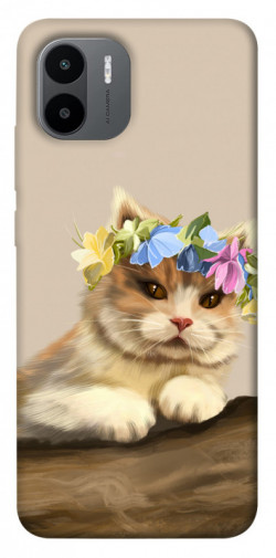 Чехол itsPrint Cat in flowers для Xiaomi Redmi A1+ / A2+