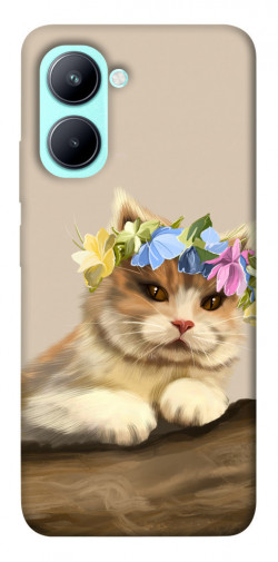 Чехол itsPrint Cat in flowers для Realme C33