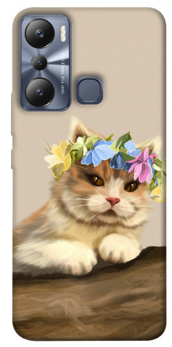 Чехол itsPrint Cat in flowers для Infinix Hot 20i