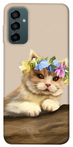 Чохол itsPrint Cat in flowers для Samsung Galaxy M14 5G