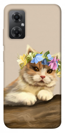 Чехол itsPrint Cat in flowers для Xiaomi Redmi Note 11R