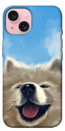 Чехол itsPrint Samoyed husky для Apple iPhone 15 (6.1")