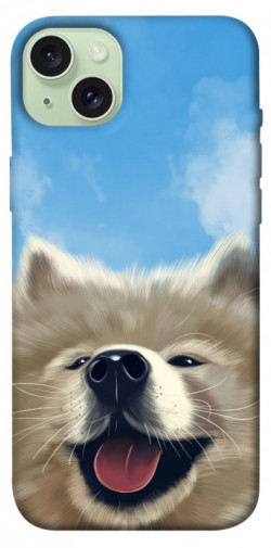 Чехол itsPrint Samoyed husky для Apple iPhone 15 Plus (6.7")