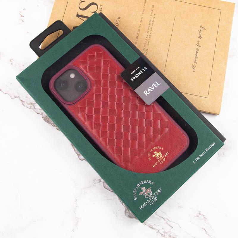 Ексклюзивний шкіряний чохол Polo Santa Barbara для Apple iPhone 14 (6.1) | Колекція: Ravel на малюнкі №8