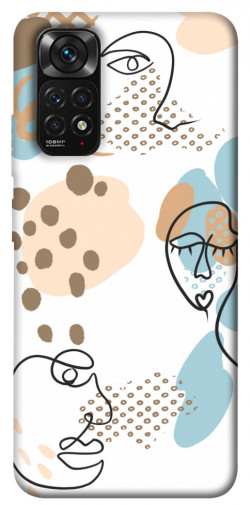 Чехол itsPrint Face pattern для Xiaomi Redmi Note 11 (Global) / Note 11S