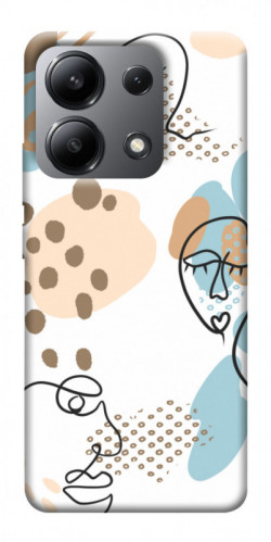 Чехол itsPrint Face pattern для Xiaomi Redmi Note 13 4G