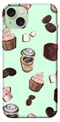 Чехол itsPrint Coffee and sweets для Apple iPhone 15 Plus (6.7")