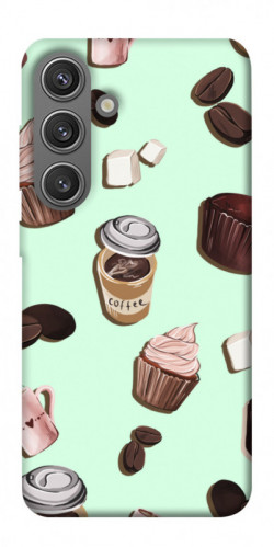 Чехол itsPrint Coffee and sweets для Samsung Galaxy S24