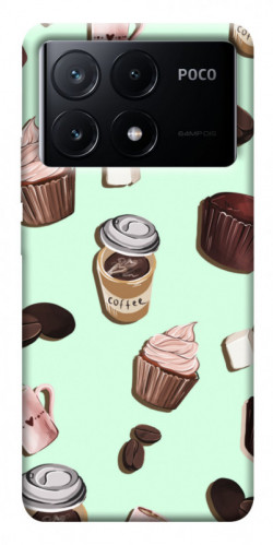 Чехол itsPrint Coffee and sweets для Xiaomi Poco X6