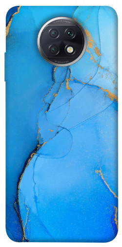 Чехол itsPrint Синий с золотом для Xiaomi Redmi Note 9 5G / Note 9T
