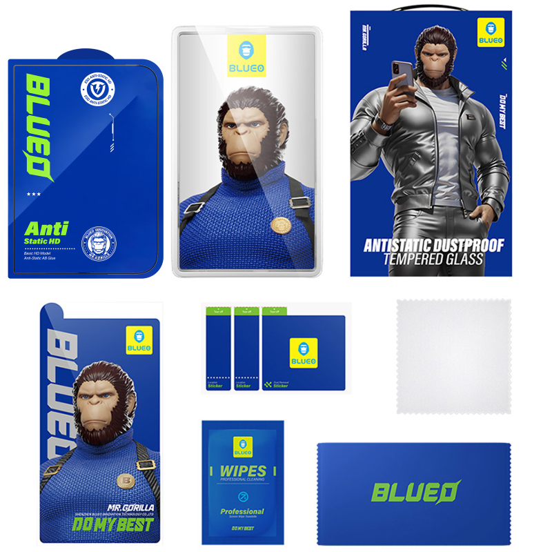 Защитное 2.5D стекло Blueo Full Cover HD для Apple iPhone Duo (5.4"), Черный 2, Закаленное стекло, купить оптом с доставкой