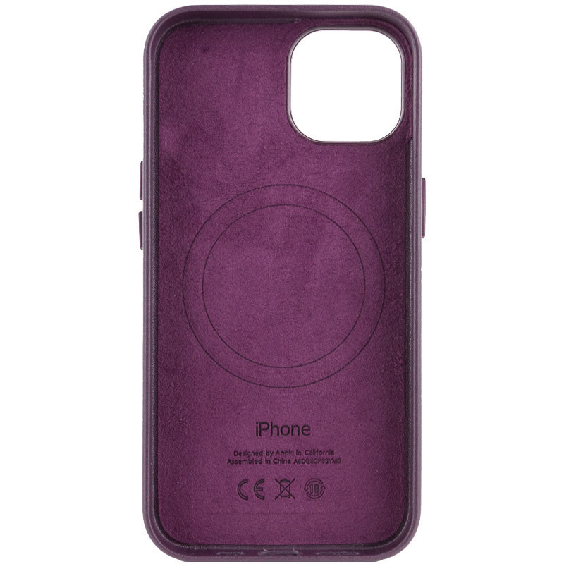 Шкіряний чохол Leather Case (AA Plus) with Magnetic Fit для Apple iPhone 12 Pro / 12 (6.1") 3, Штучна шкіра, купити оптом з доставкою
