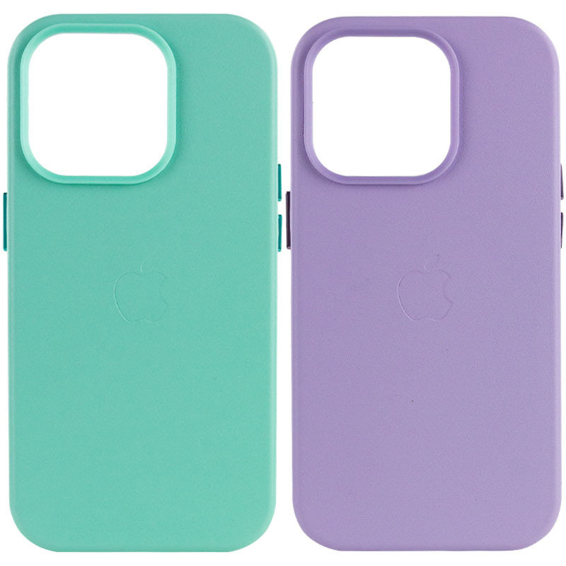 Шкіряний чохол Leather Case (AA Plus) with Magnetic Fit для Apple iPhone 13 Pro (6.1"), Штучна шкіра, купити оптом з доставкою