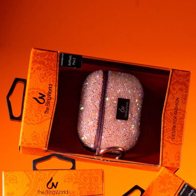 TPU чехол Bling World Rock Diamond для наушников AirPods 3 на картинке №2