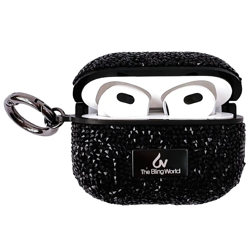 TPU чехол Bling World Rock Diamond для наушников AirPods 3 на картинке №2