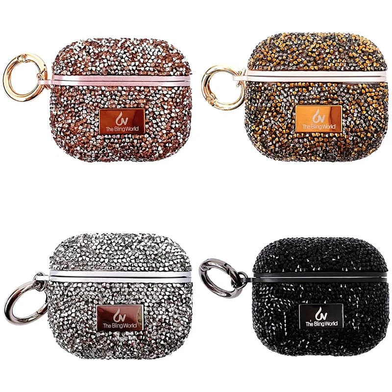 TPU чехол Bling World Rock Diamond для наушников AirPods Pro / Airpods Pro 2, TPU, купить оптом с доставкой