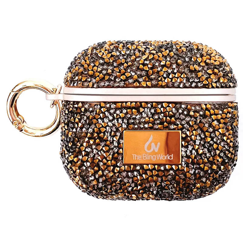 TPU чехол Bling World Rock Diamond для наушников AirPods Pro / Airpods Pro 2 на картинке №1