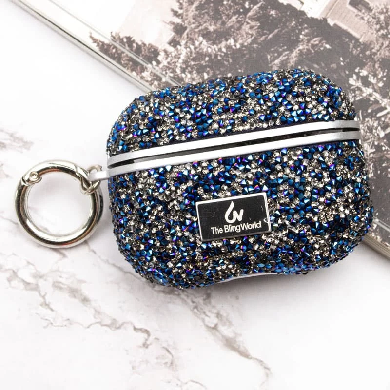TPU чехол Bling World Rock Diamond для наушников AirPods Pro / Airpods Pro 2, Синий 5, TPU, купить оптом с доставкой