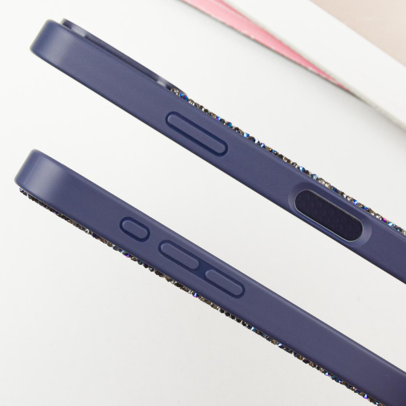 Сверкающий чехол со стразами Bling World Rock Diamond для Apple iPhone 16 Pro Max (6.9) |TPU| на картинке №3