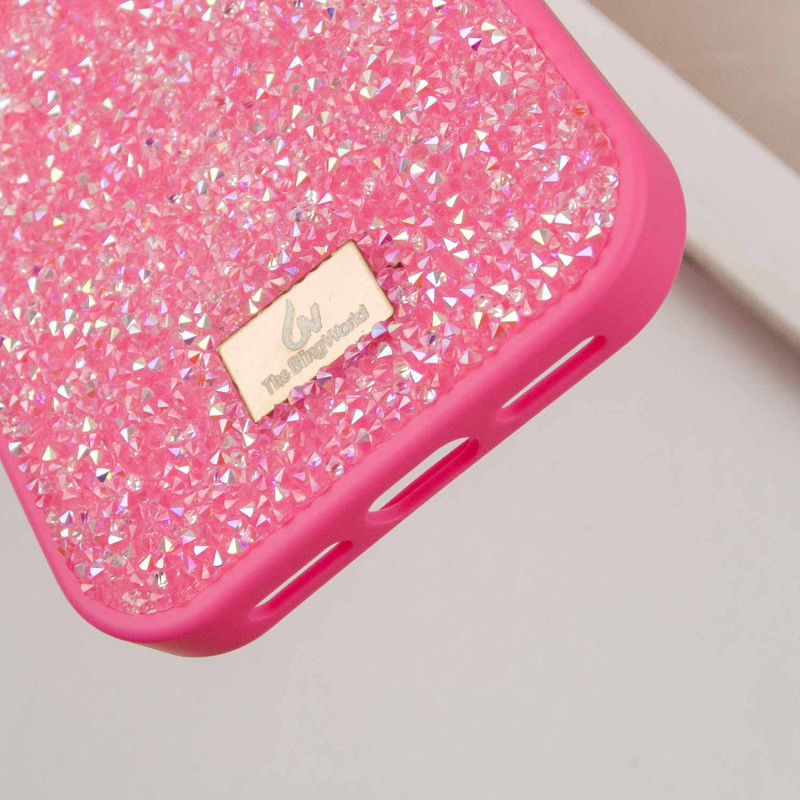 Сверкающий чехол со стразами Bling World Rock Diamond для Apple iPhone 16 Pro Max (6.9) |TPU| на картинке №7
