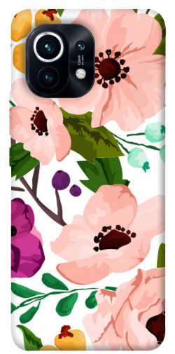 Чохол itsPrint Акварельні квіти для Xiaomi Mi 11