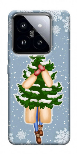 Чехол itsPrint Christmas tree для Xiaomi 14 Pro