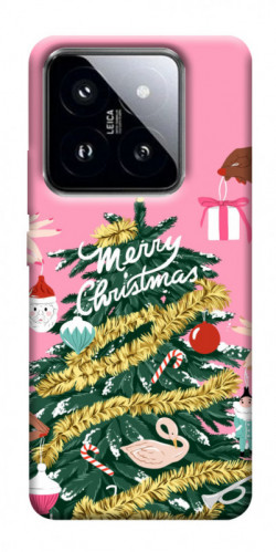 Чехол itsPrint Праздничная елка для Xiaomi 14 Pro