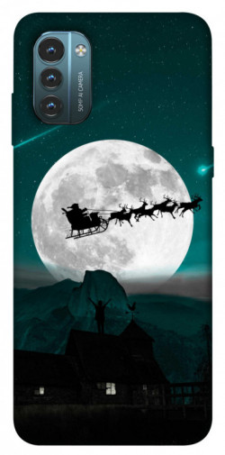 Чехол itsPrint Санта на санях для Nokia G21