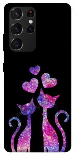 Чохол itsPrint Космічні коти для Samsung Galaxy S21 Ultra