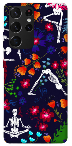 Чехол itsPrint Yoga skeletons для Samsung Galaxy S21 Ultra