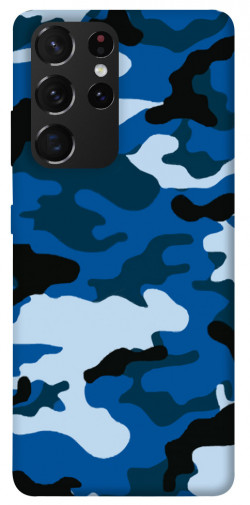 Чохол itsPrint Синій камуфляж 3 для Samsung Galaxy S21 Ultra