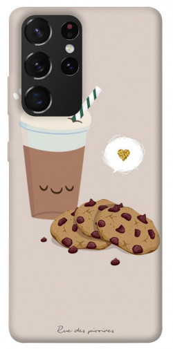 Чехол itsPrint Кофе с печеньем для Samsung Galaxy S21 Ultra