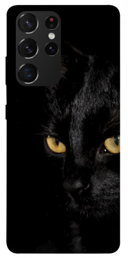 Чохол itsPrint Чорний кіт для Samsung Galaxy S21 Ultra