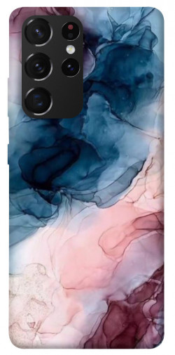 Чехол itsPrint Розово-голубые разводы для Samsung Galaxy S21 Ultra