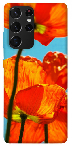 Чехол itsPrint Яркие маки для Samsung Galaxy S21 Ultra