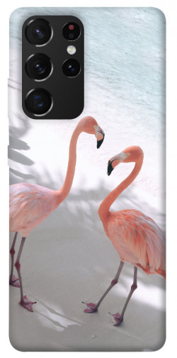 Чохол itsPrint Flamingos для Samsung Galaxy S21 Ultra