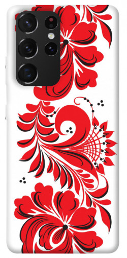 Чехол itsPrint Червона вишиванка для Samsung Galaxy S21 Ultra
