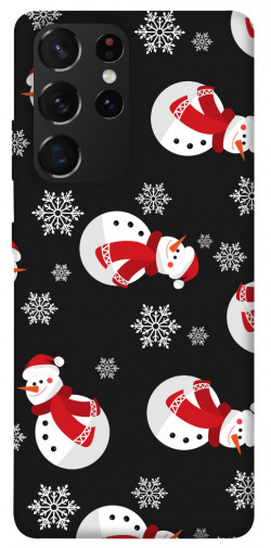 Чехол itsPrint Снеговики для Samsung Galaxy S21 Ultra