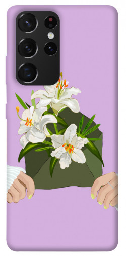 Чехол itsPrint Flower message для Samsung Galaxy S21 Ultra