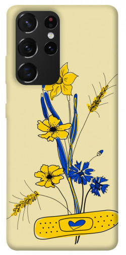 Чохол itsPrint Українські квіточки для Samsung Galaxy S21 Ultra